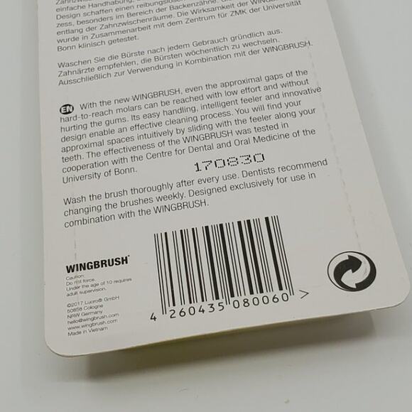 Wingbrush 8X Interdental Brush Heads Attachments Refill Set ISO2 New, sealed - Picture 8 of 8